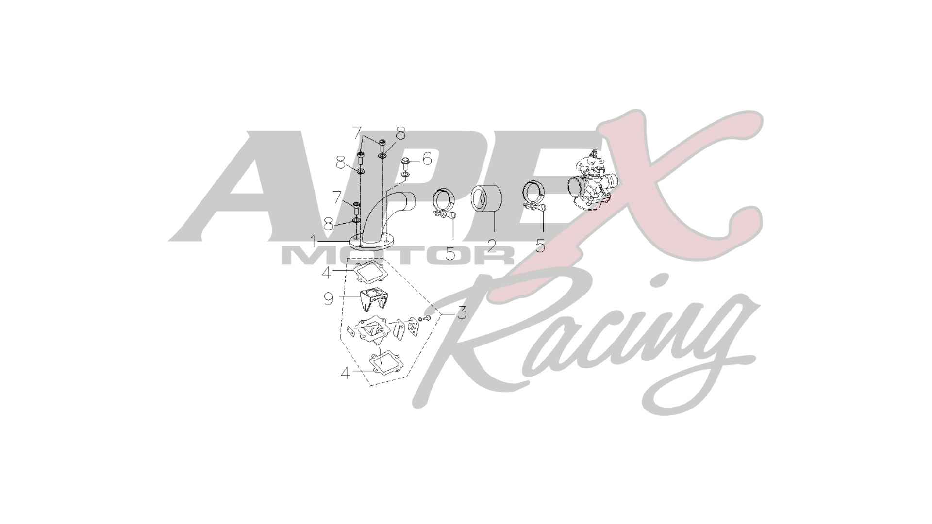 PRO MXR - E04 - Air Cleaner & Reed Valve