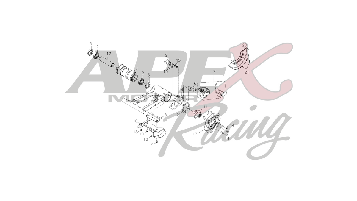 PMF06 - #16 Rear Disc Brake Pad Kit